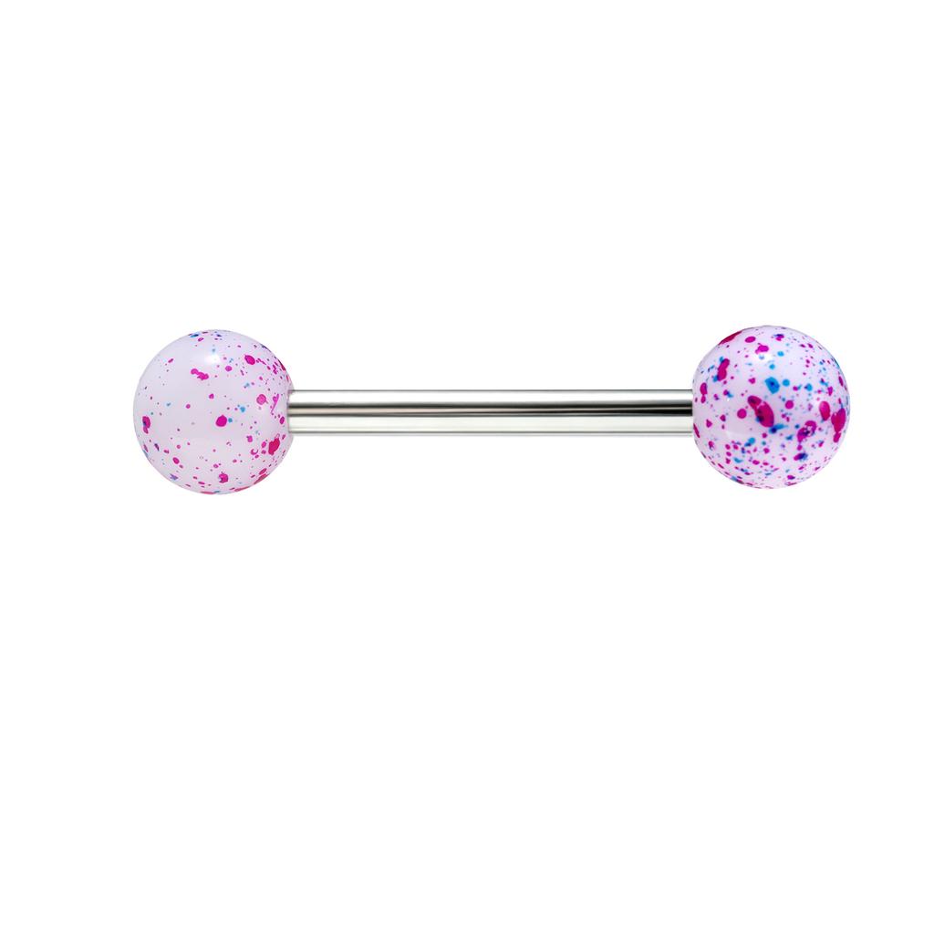 6Pcs Acrylic tongue stud jewelry, body piercing jewelry, body ornaments