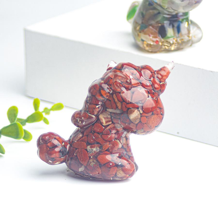 Natural Gemstone Crystal Animal Decoration With Unique Shape For Office Desk Display And Gift