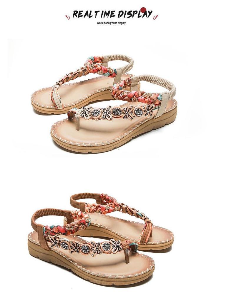 2024 Sommer Böhmische Übergröße Sandalen für den europäischen und amerikanischen Markt