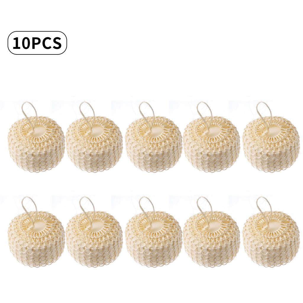 10Pcs Natural Loofah Sponge Body Scrubber Exfoliating Bath Sponge for Shower and SPA Cleaning Gentle Back Scrubber for Women and Men