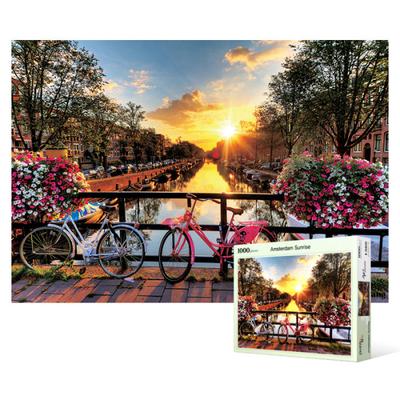 1000 Piece Jigsaw Puzzle - Beautiful Sunrise In Amsterdam 2, Popular Korean Puzzle
