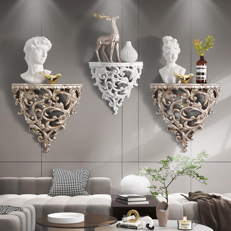European Creative Resin Wall Shelf – Decorative Hanging Ornament for Home
