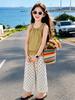 Stylish 2026 Girls' Sleeveless Doll Shirt & Two-Piece Summer Set