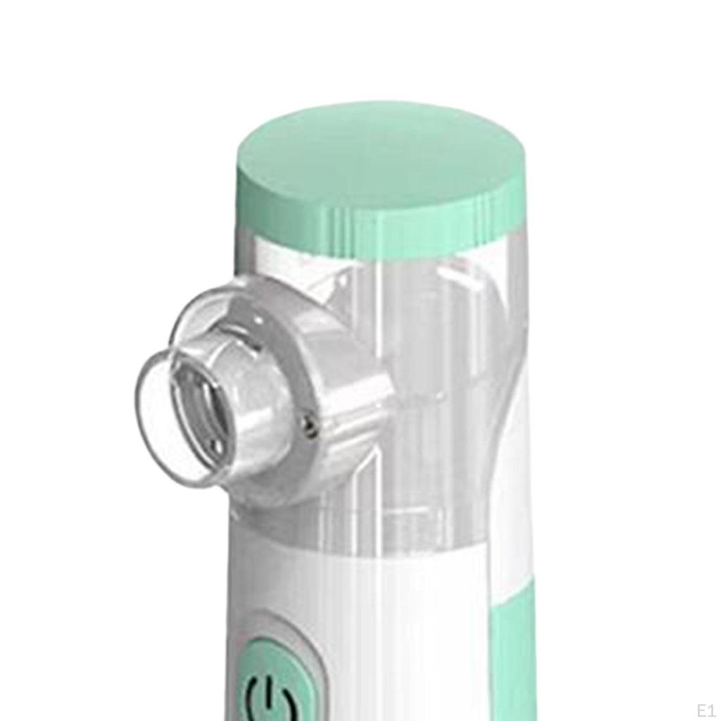 Handheld Steam Inhaler with Mouthpiece Mesh Nebulizers for Home Asthma Couch green