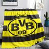 1 Manta de Franela con Estampado del BVB, Alta Calidad para Todas las Estaciones, Decoración del Hogar, Calidez y Comodidad, Perfecta para Regalos de Navidad