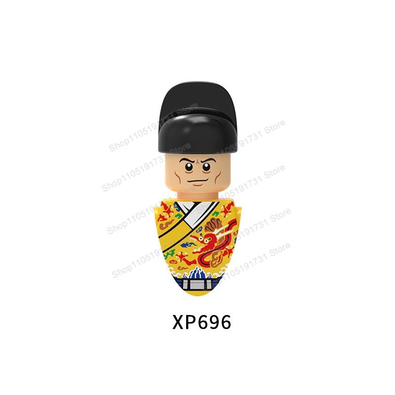 MOC Chinese Soldier Figures Building Blocks Shangzhou Dynasty Qin Dynasty Castle Warrior Knights Army Accessories Bricks Toys