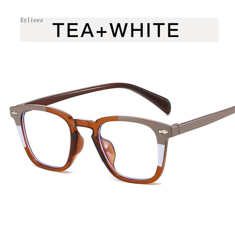 

Anti Blue Light Vintage Square Glasses Women For Men Luxury Brand Designer Sunglasses Prescription Rainbow Eyewear Optical Frame