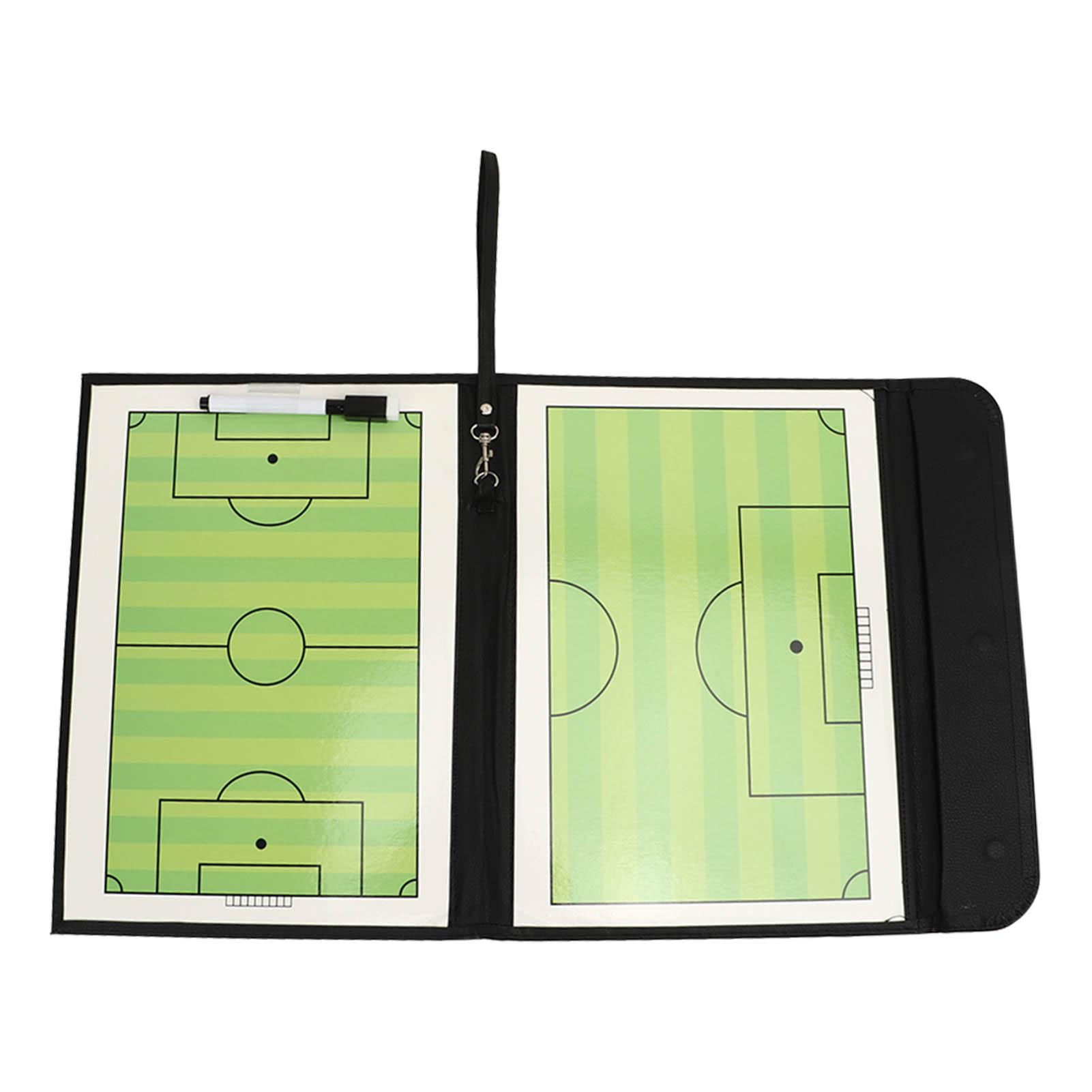 Soccer Coaching Board Portable Foldable Football Magnetic Board Kit with Marker Pen