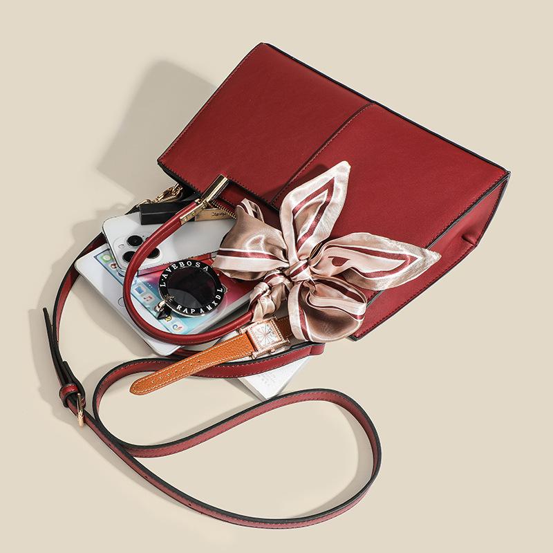 Bag Women's Simple New Style Women's Bag Crossbody Scarf Mother Bag Gift Women's Handheld Wedding Bride Bag Handbag