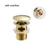 Lavabo Bagno Ottone Scarico Lavandino Pop Up Pulsante Click Clack Tappo Fessurato
