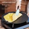 OEING Non-Stick Cast Aluminum Outdoor BBQ Grill Pan 38cm