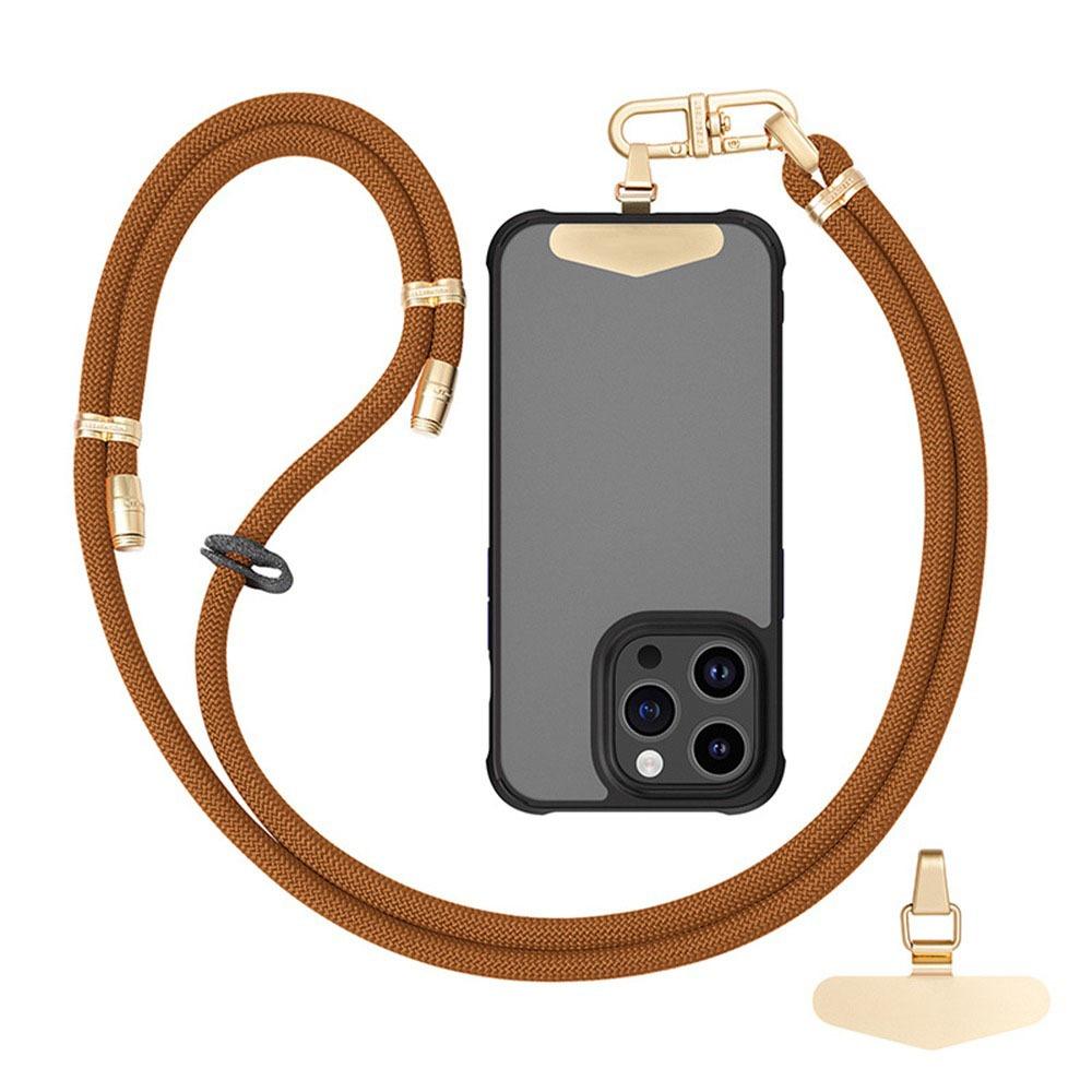 

Anti-lost Phone Lanyard Retractable Hanging Neck Crossbody Chain New Rope Strap кофейный