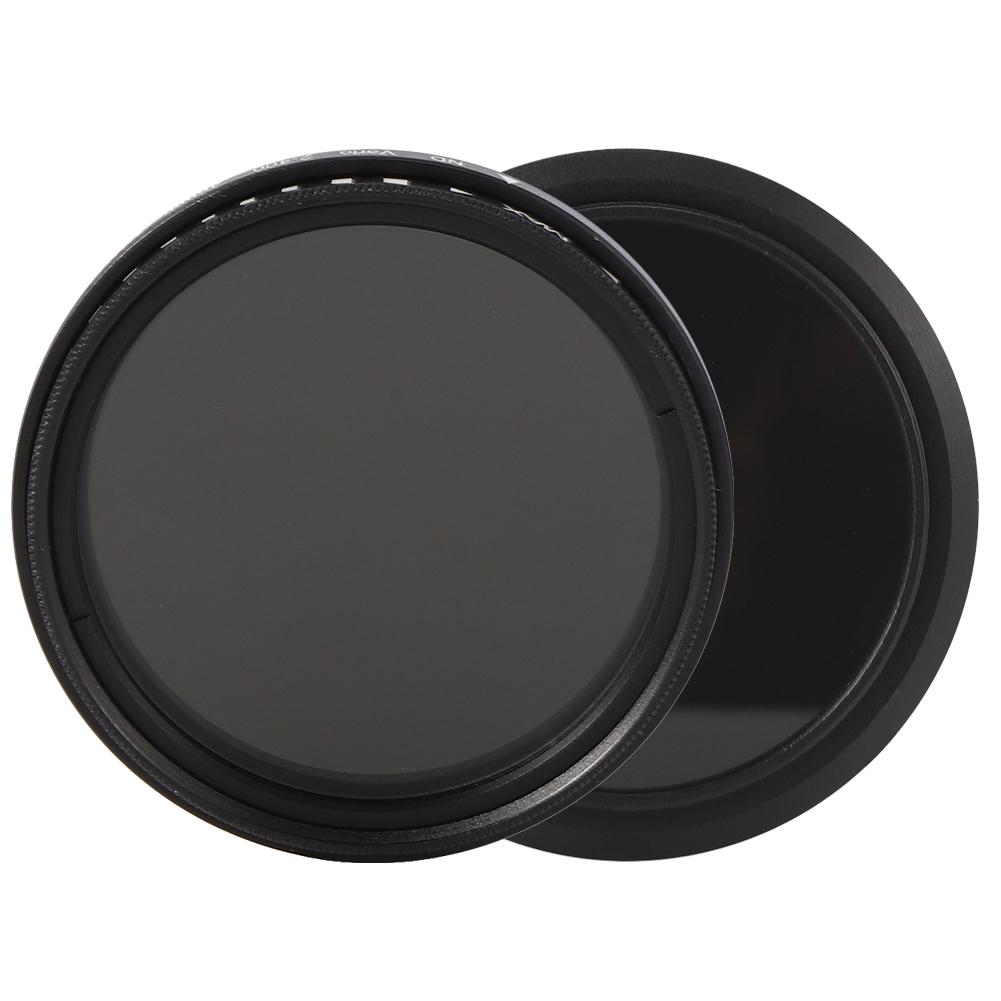 Junestar ND Lens Filter Neutral Density ND2‑400 Adjustable for SLr Mirrorless Camera Lenses(46mm )