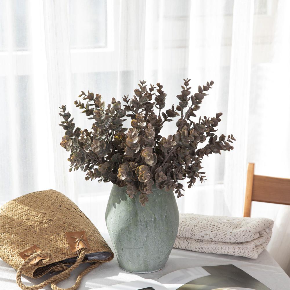 Eucalyptus Hand-Tied Bouquet Artificial Flowers Green Plant Decor INS Style YC1087