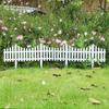 Green Plastic Spliced Garden Picket Fence