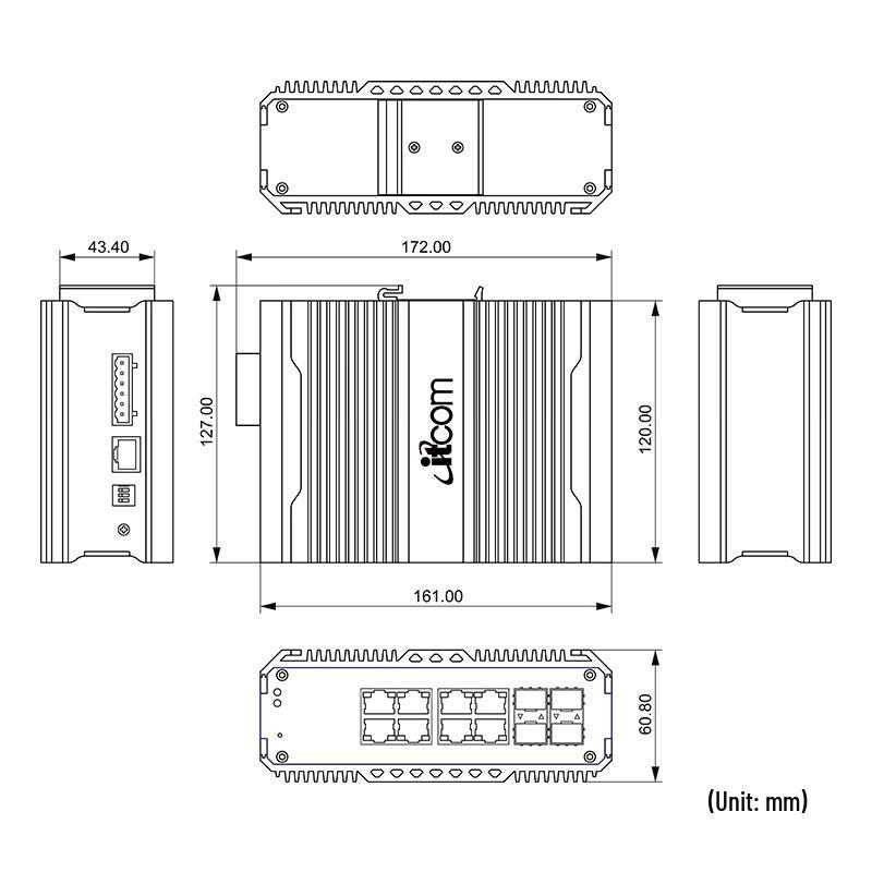 Aidicom IT168 Managed Industrial Gigabit Switch