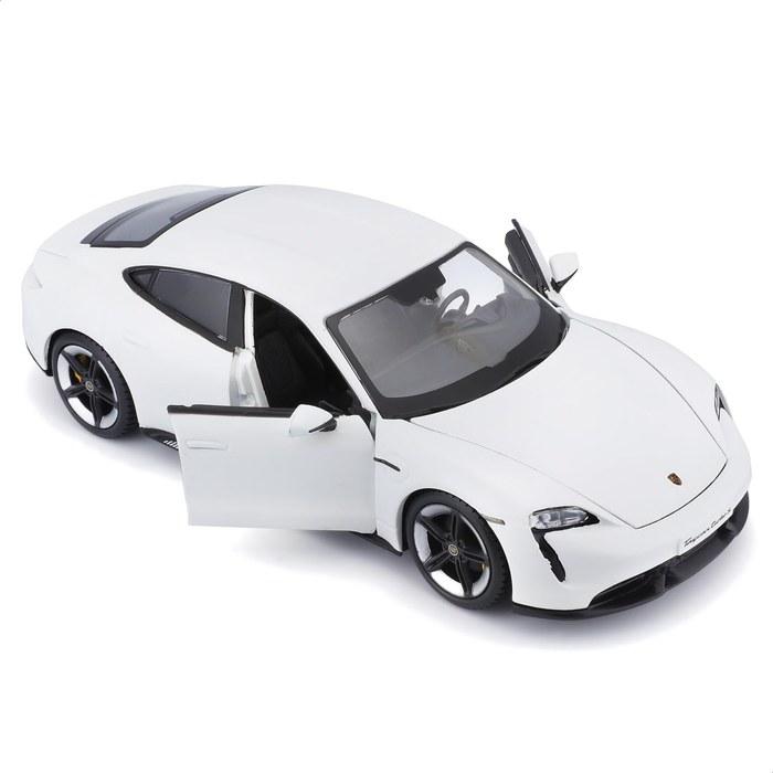 [Bburago] 1/24 Porsche Taycan Turbo S White / Diecast Car, Finished Model 18-21098 WT