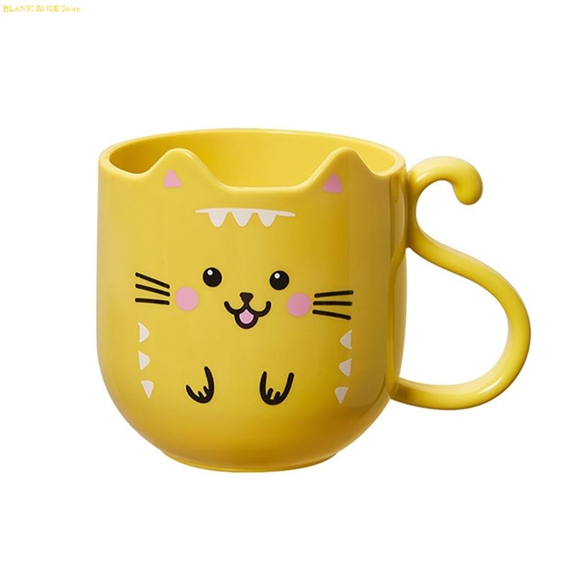 NEW Lovely Kitten Toothbrush Holder And Mouthwash Cup For Kids And Adults Toothbrush Cup Bathroom Cups