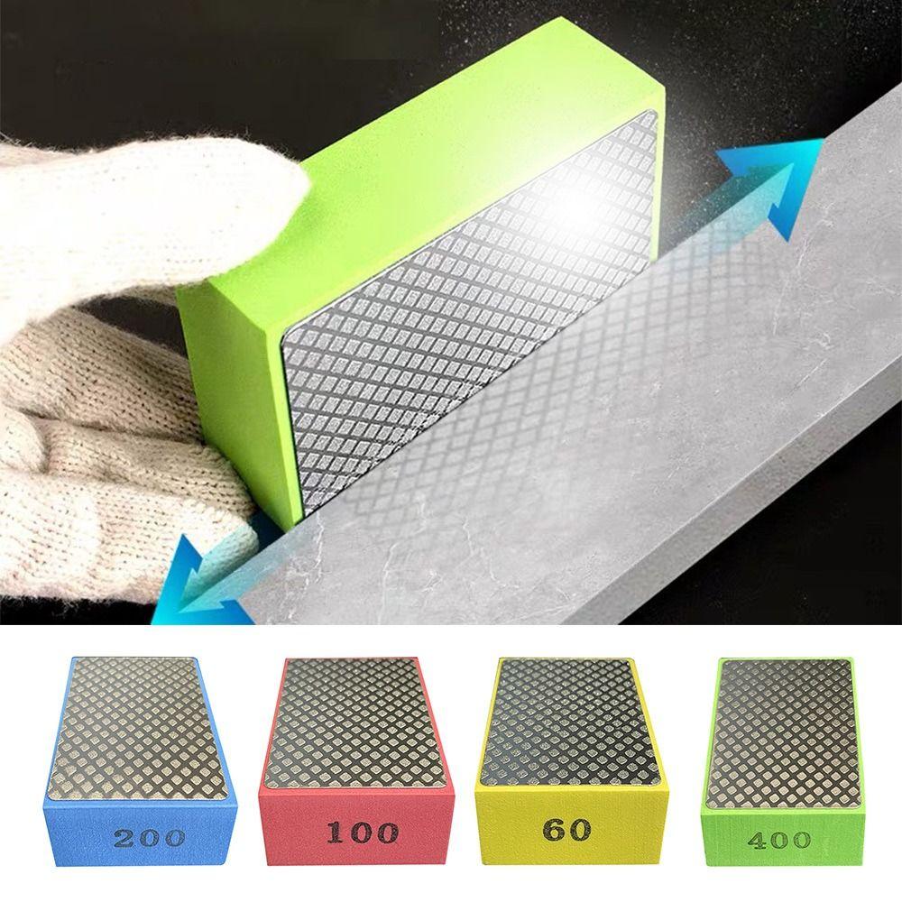 60/100/200/400 Grit Diamond Hand Polishing Pads 95x58mm Stone Marble Ceramic Polishing Pads