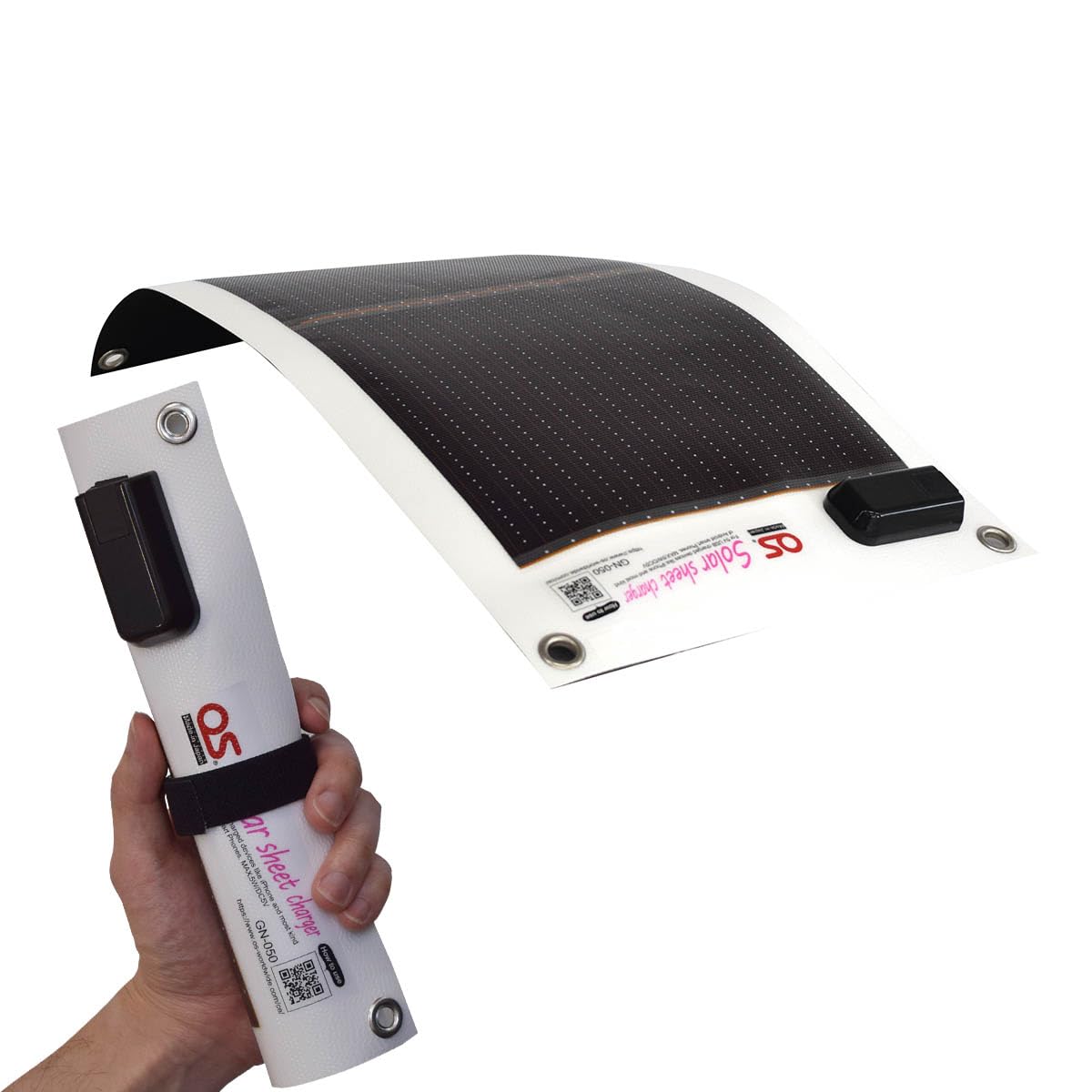 

OS Solar Sheet Charger Made in Power Generation Output 5V Output IP65 Waterproof GN-050, Japan, 5.4W Capacity, 0.95A Current, Voltage, чёрный