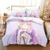 Comforter Anime Redo Of Healer 2/3Pcs Bedding Set Boys Girls Twin Queen Size Bed Kids Adult Fashion Home Textile