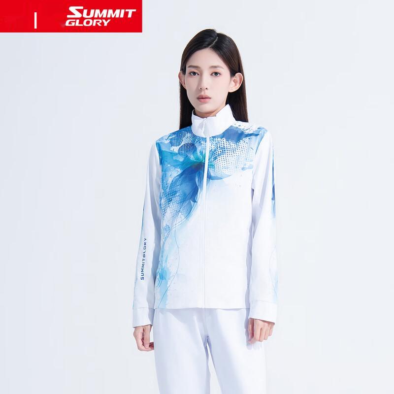 Women s Pattern Woven Zipper Jacket WD2130 2XL