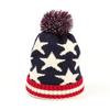 Star Pattern Knit Hat For Winter Warmth And Windproof Protection