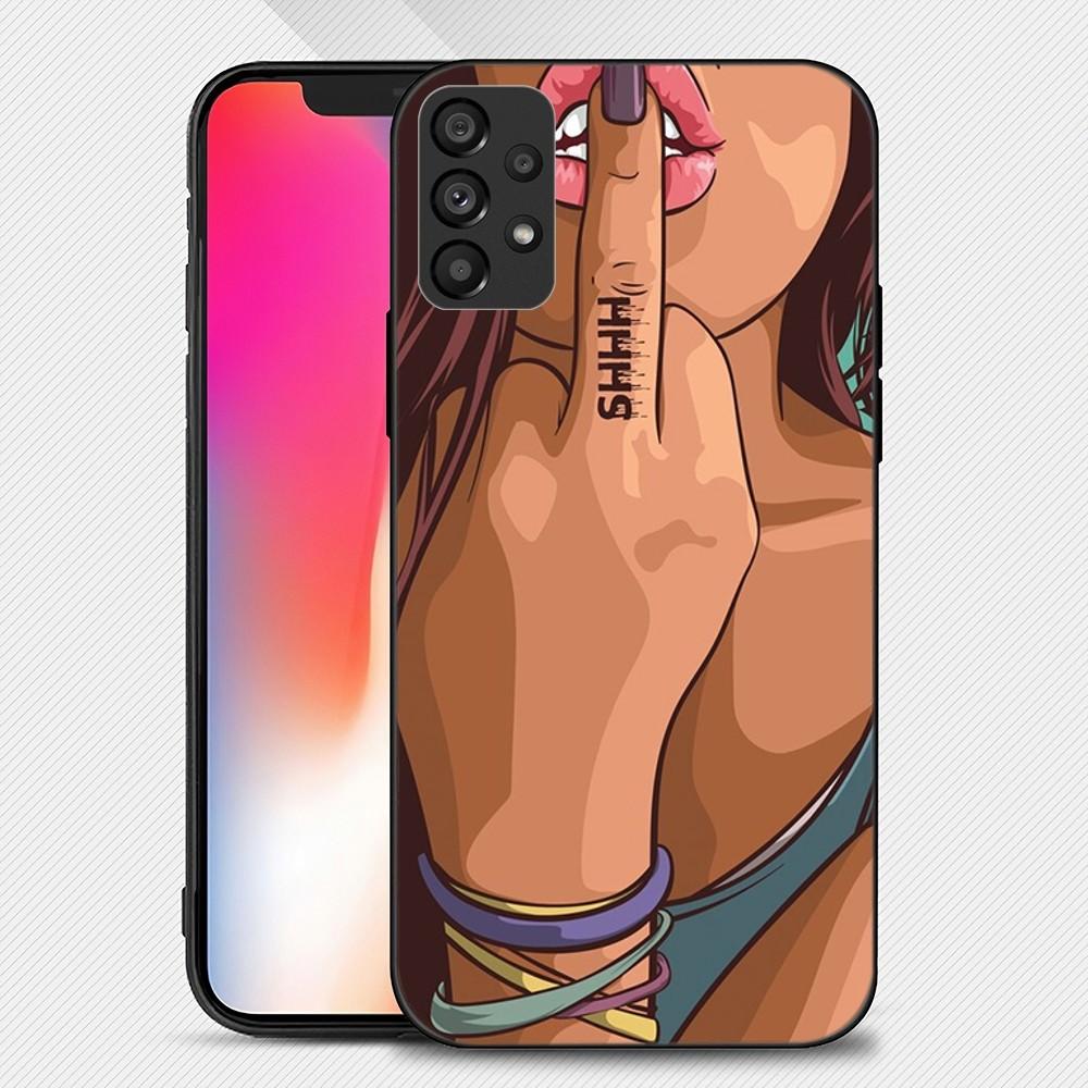 Luxus Sexy Hot Gir Handyhülle für Samsung Galaxy S22 S23 Ultra S21 S20 FE Plus Note 20 Soft Cover