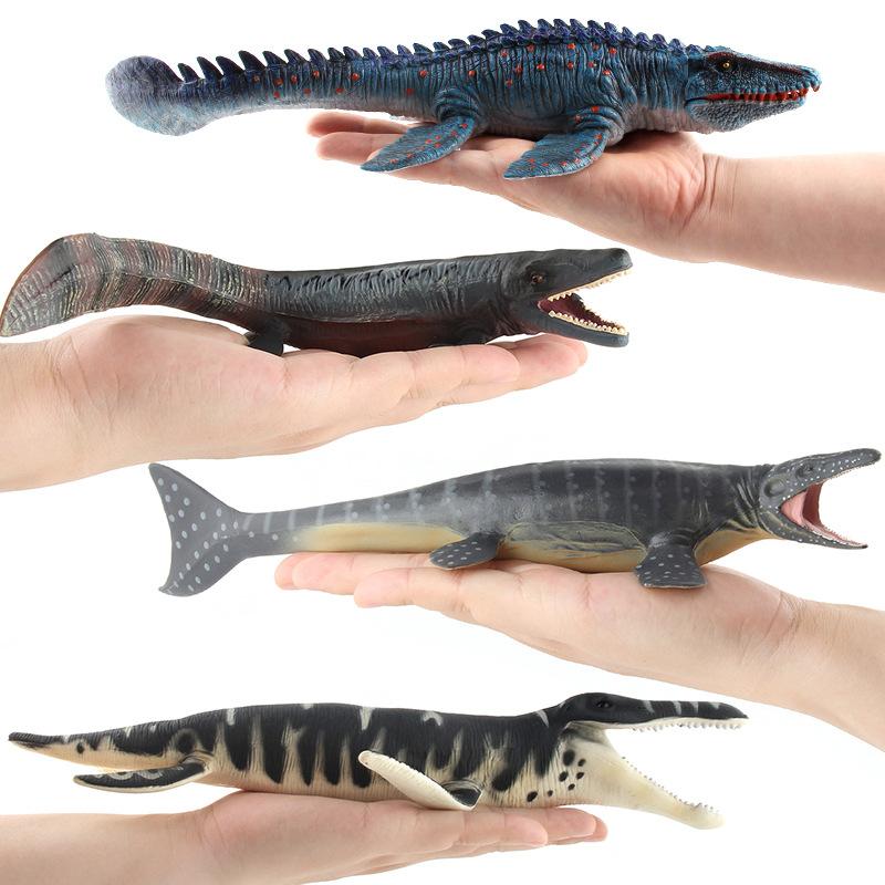 Jurassic Dinosaur Model Toy, Simulated Animal Model Sea King Mosasaurus Solid Static Ornament Doll Collection