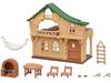 Sylvanian Families Family Trip House [Forest Exciting Log House] CO-62 ST Mark Certified Toy Dollhouse for Ages 3 and Up, Sylvanian Families, Epoch