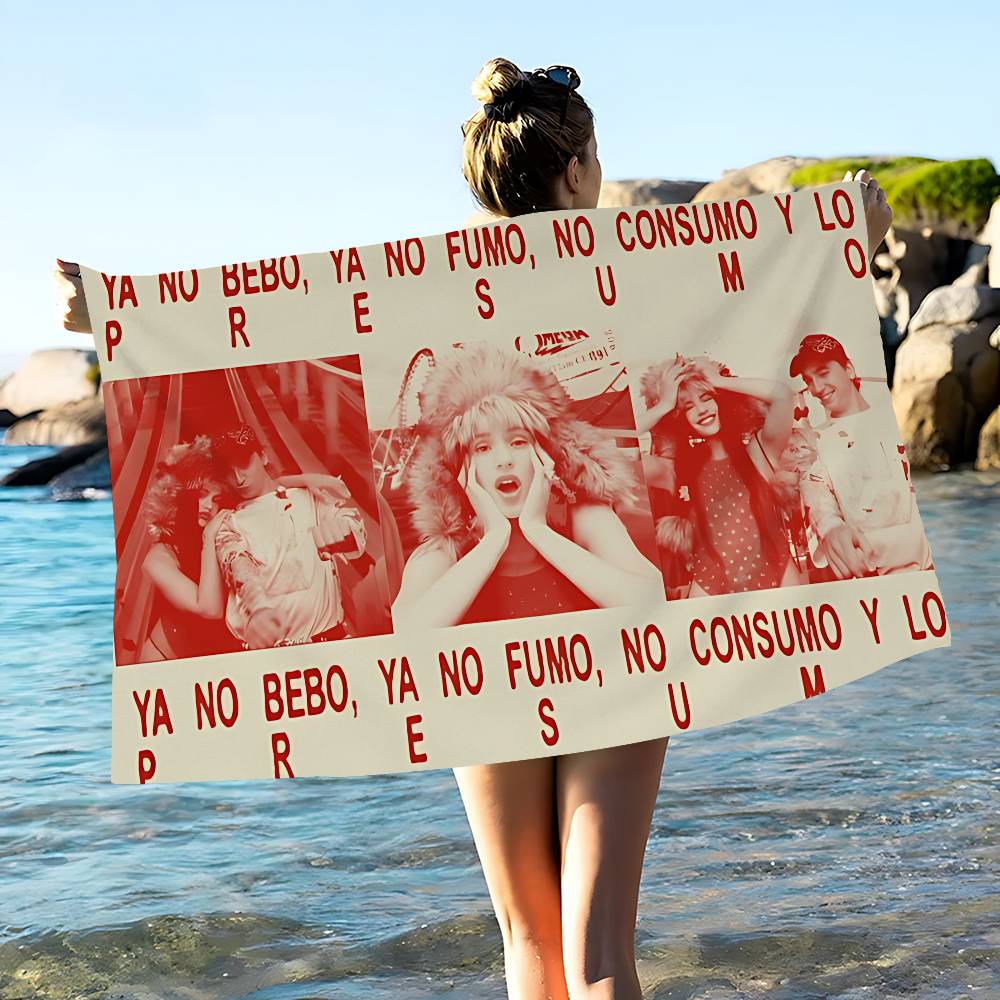Singer Rosalia Motomami Microfiber Blanket Quick Drying Beach Towels Oversized Printing Super Absorbent Pool Towel Blanket