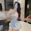 Sexy lingerie sexy suspender lace transparent temptation nightclub hot uniform free 9