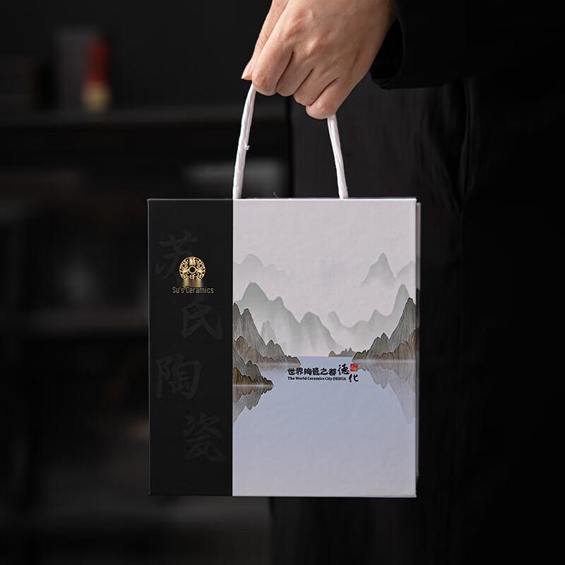 Hand-Painted Ceramic Teacup Set (6 Cups)