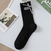 5 Pairs of Women's Summer Thin Lace Lace Embroidered Bow Baley Wind Tube Socks