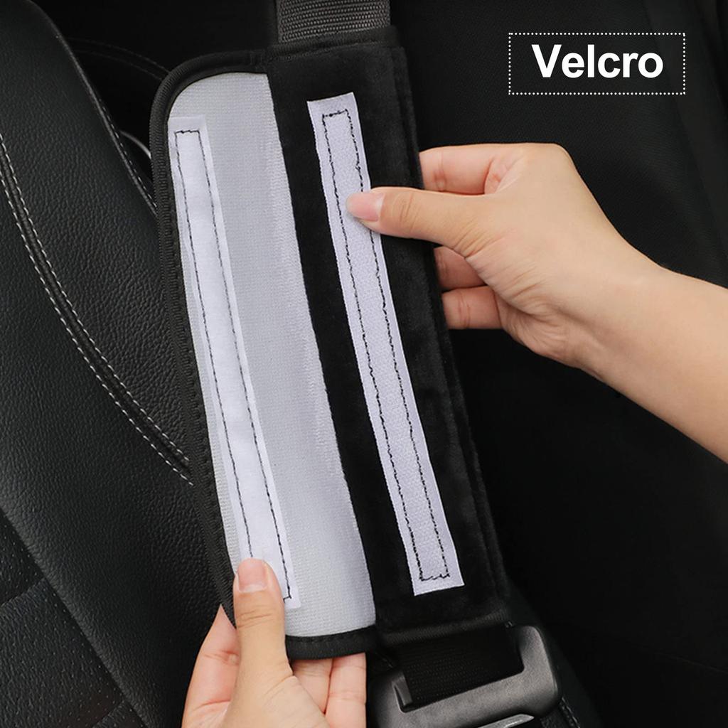 Set of 2 Seat Belt Covers Seat Belt Pads Black Seat Belt Pads Soft