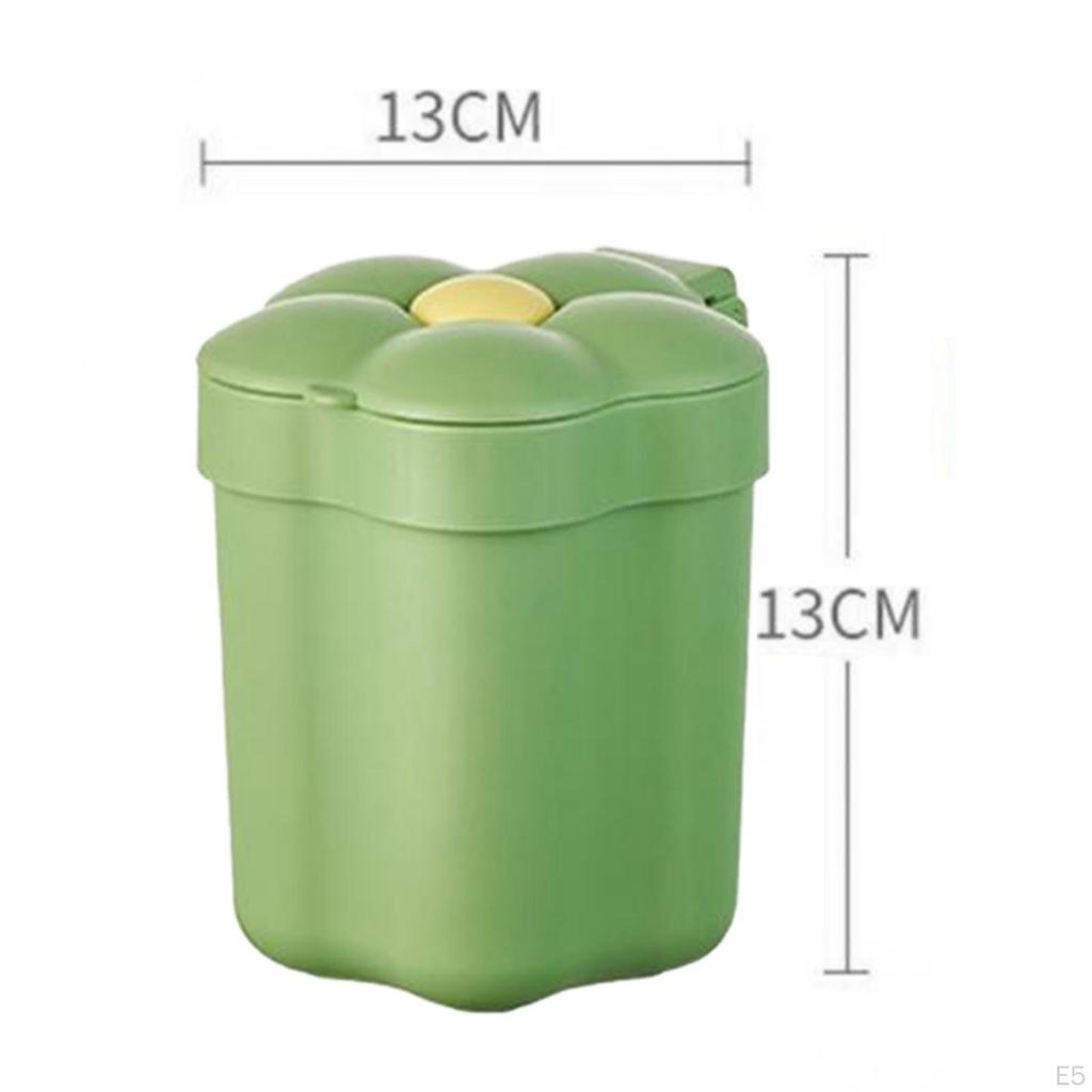 Cute Desktop Garbage Bin Non Slip Waste for Home Bathroom Coffee Table
