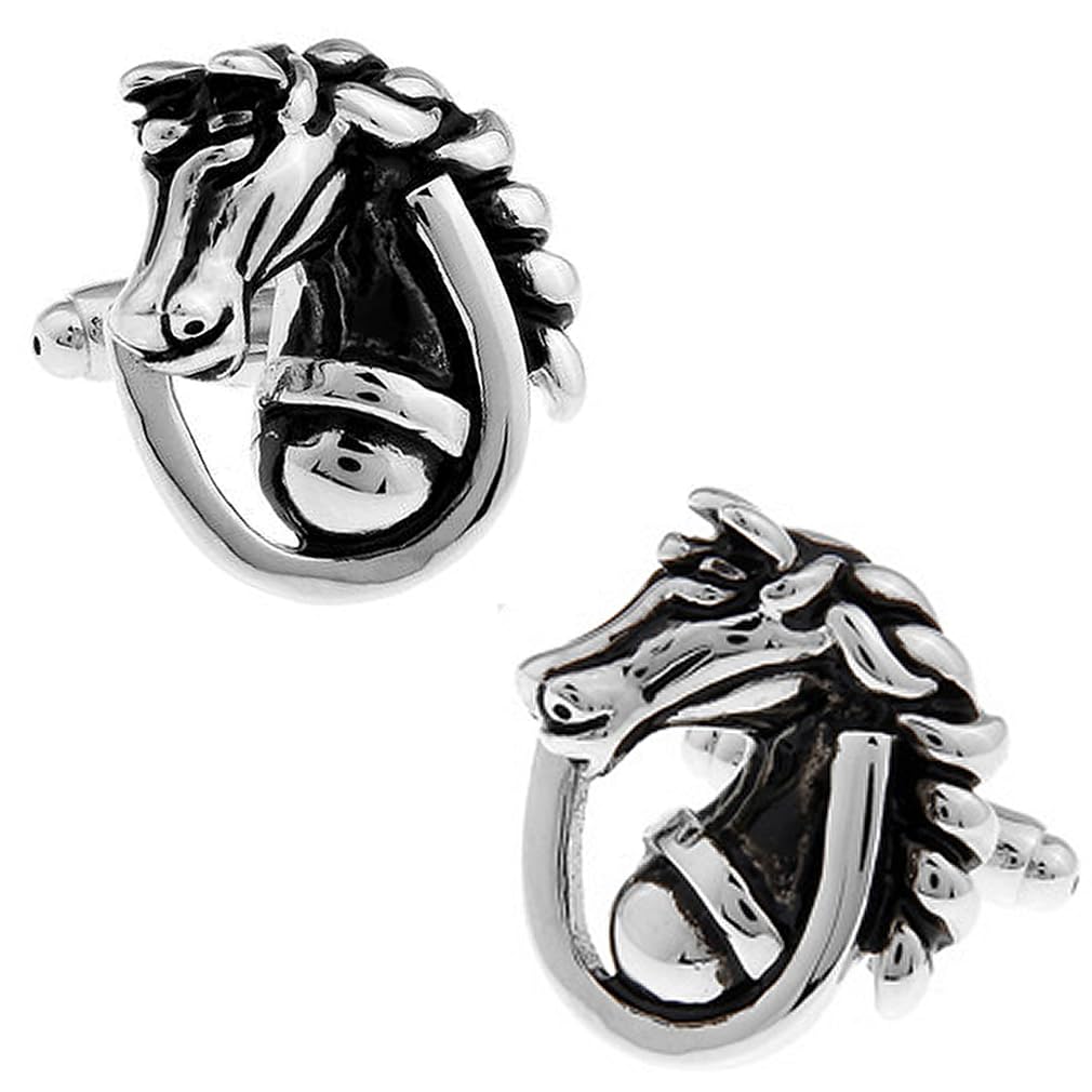 

Cufflink specialty store CUFF Horse Racehorse Thoroughbred Cufflinks Cufflinks n00034