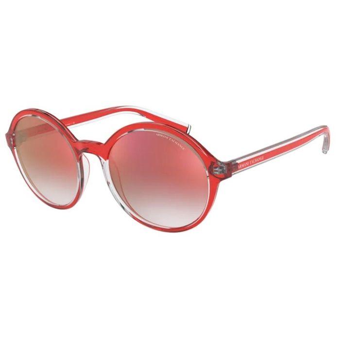 Lunettes de soleil - Armani Exchange - X4101SF8322V0 - Métal doré - Verres marron - Protection catégorie 3