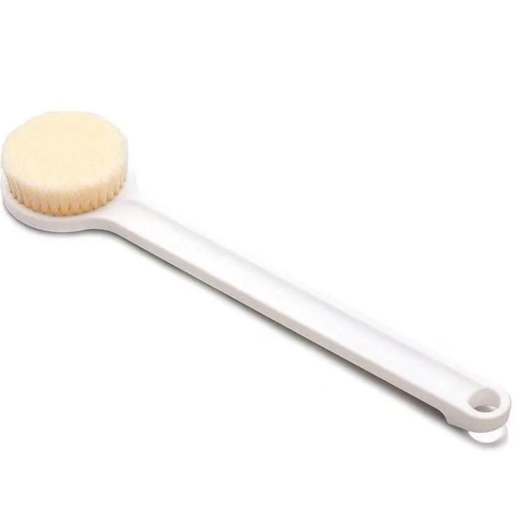 Long-Handled Double-Sided Bath & Shower Back Scrubber Exfoliating Brush with Bath Loofah