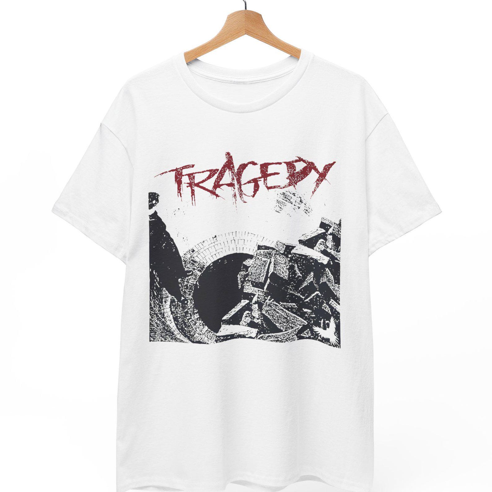 TRAGEDY Band T-Shirt, D-beat Hardcore Punk Crust, Screen Printed L