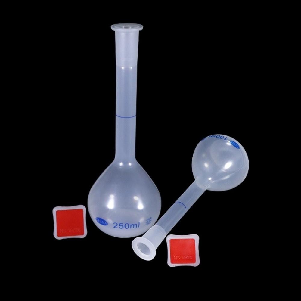 25/50/100/250/500/1000ml Volumetric Flask Plastic with Stopper Measuring Flask Long Neck Liquid Distribution Bottle