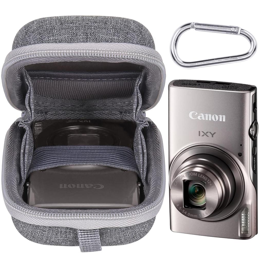 Canon IXY650 IXY640 IXY200 IXY210 IXY180 IXY160 Compact Digital Camera Silver Protective Storage Case Aenllosi (Case Only) -