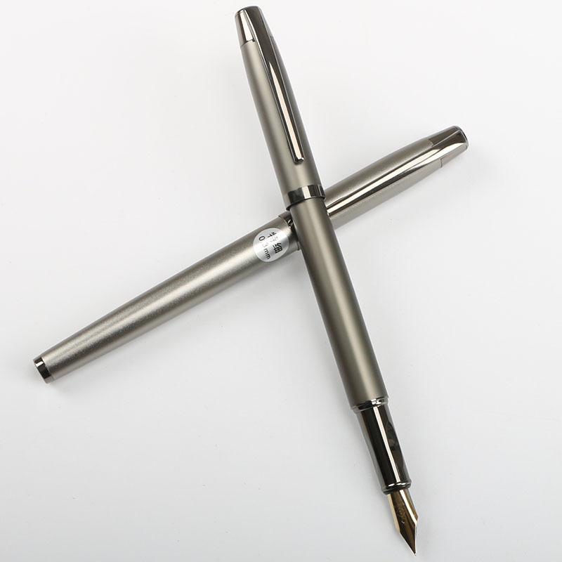 Teacher'S Day Fountain Pen Set, High-End Business Gift, Electroplated Black Calligraphy Bright Nib Pen, Financial Hidden Nib Fountain Pen Gift Box