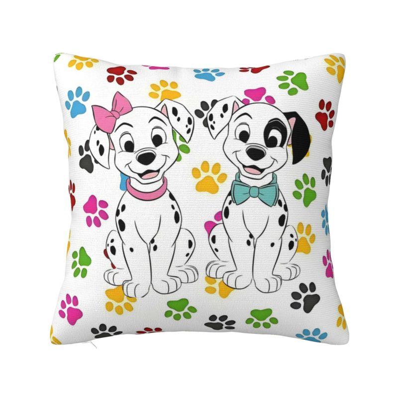 Custom Cartoon Dalmatians Disney Cushion Cover 101 Anime Kawaii Dog Velvet Nordic Throw Pillow Case Home Decor