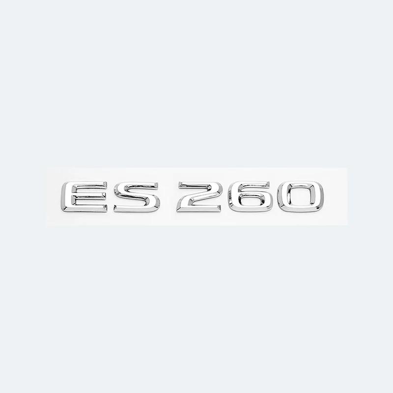 3D Metal Car Letters Rear Trunk Badge Sticker For Lexus Series ES200 ES240 ES250 ES300 ES350 Chrome Glossy Black Emblem