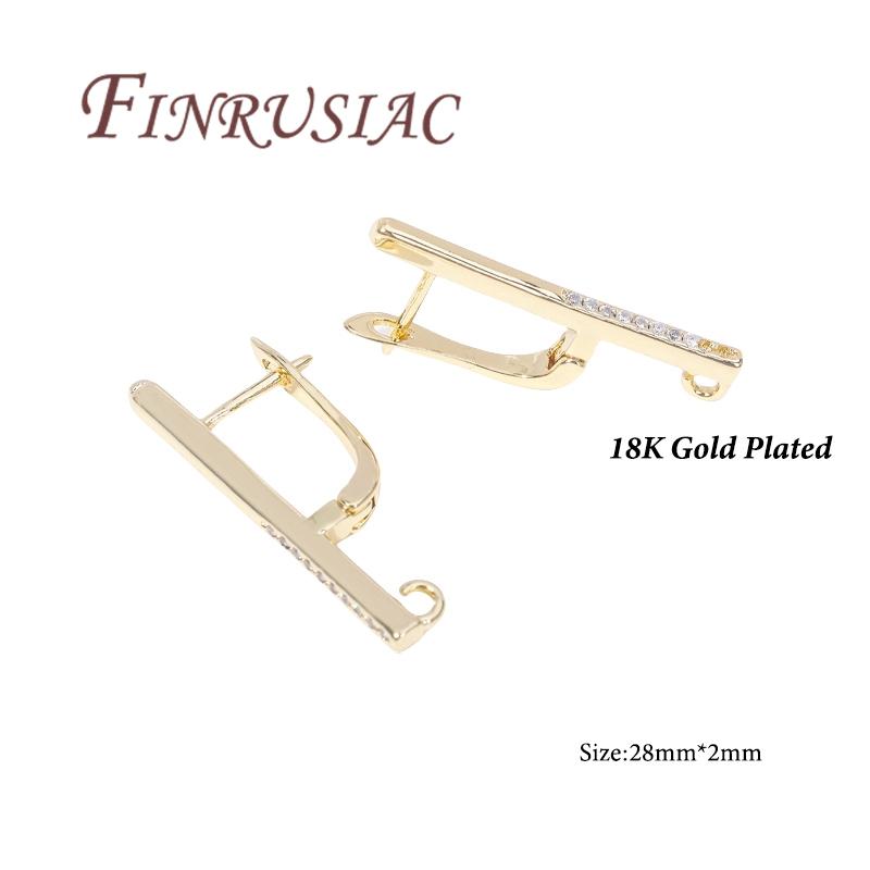 1 Pair/lot 18K Gold Plated French Earring Hooks Earwires Earrings Clasp,DIY Earrings Making Accessories