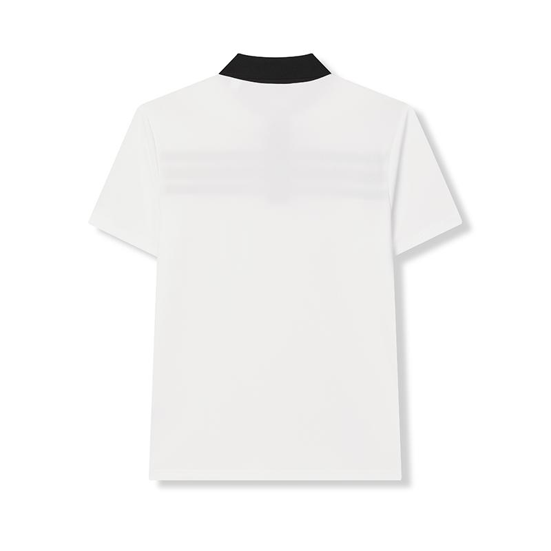 Fila Archive Simple Stripe Business Commuting Short Sleeve Polo Men Polo Cloud-White F11M437103FWT