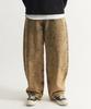 Deulouem Mustard Yellow Dyed Washed Wide Denim Pants