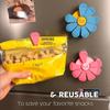 Decorative Flower Shaped Magnetic Clip For Organizing Papers Photos And Note Kitchen Organization Tool