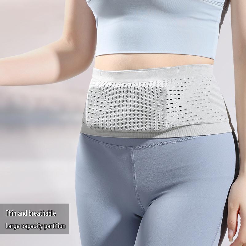 Unisex Water-Repellent Knit Running Waist Bag with Invisible Phone Pocket